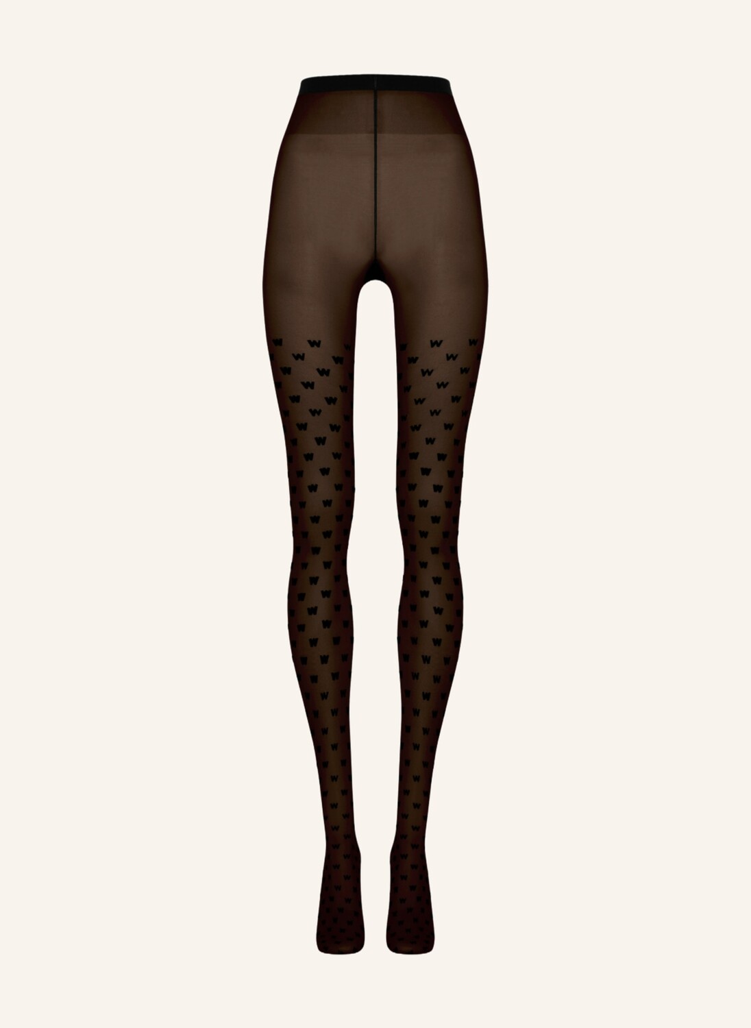 

Колготки с логотипом 20 ден Wolford, черный