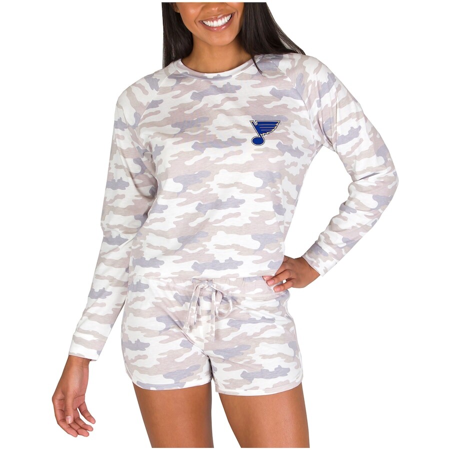 

Пижамный комплект Concepts Sport St Louis Blues, камуфляж