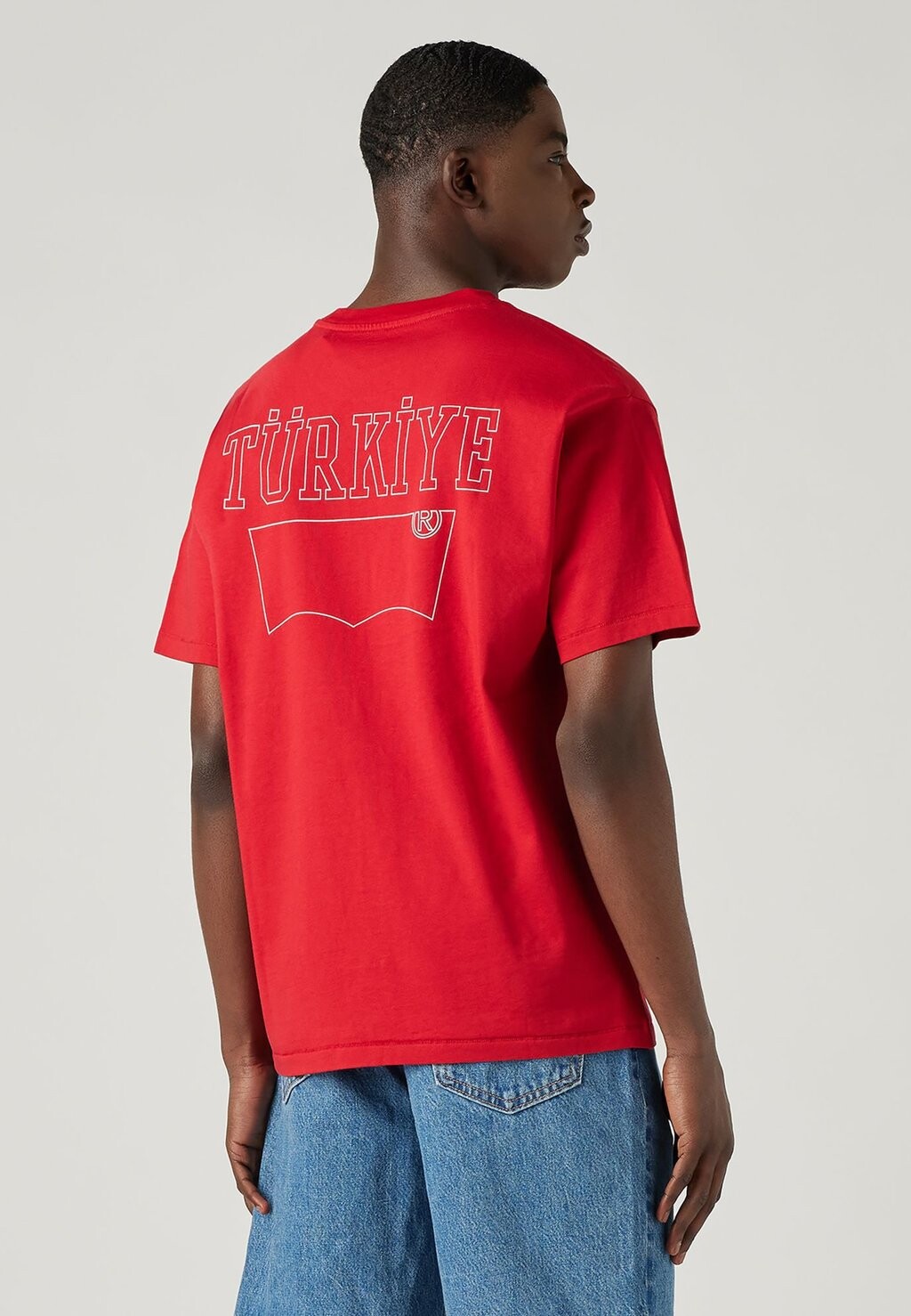 

Футболка с принтом Football Fan Tee Unisex Levi's, шут красная