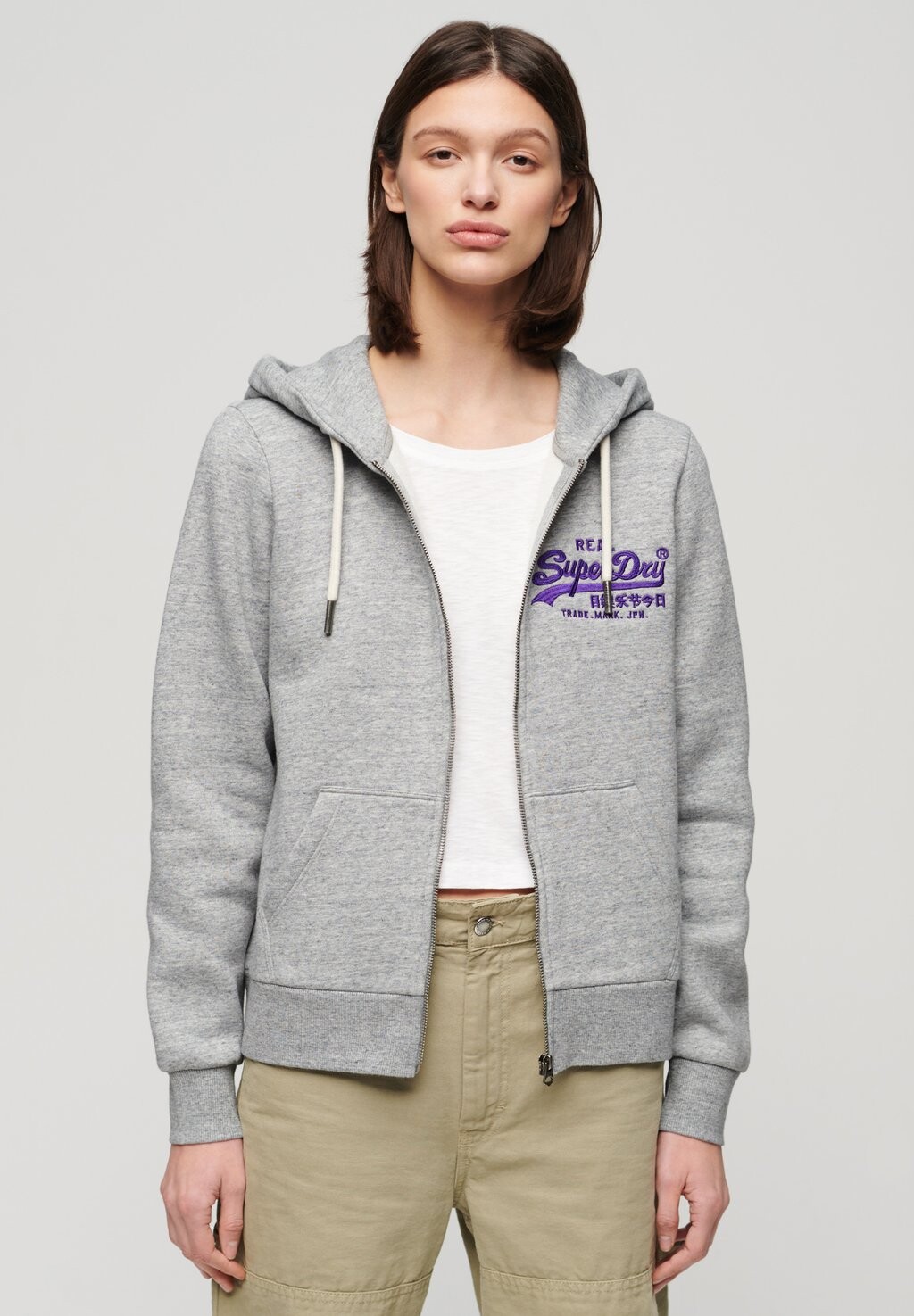 

Толстовка GRAPHIC Superdry, цвет athletic grey marl