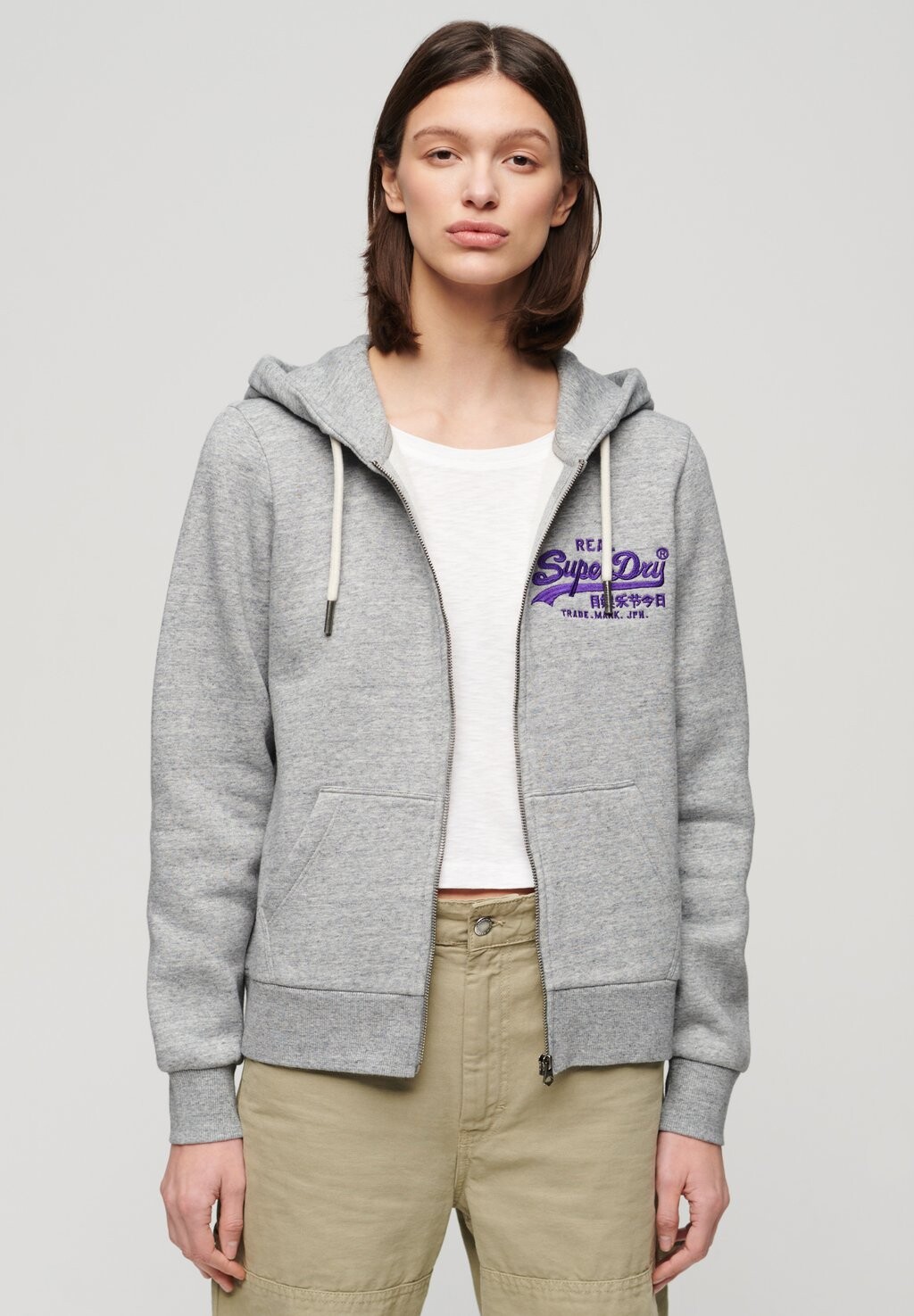 Толстовка GRAPHIC Superdry, цвет athletic grey marl