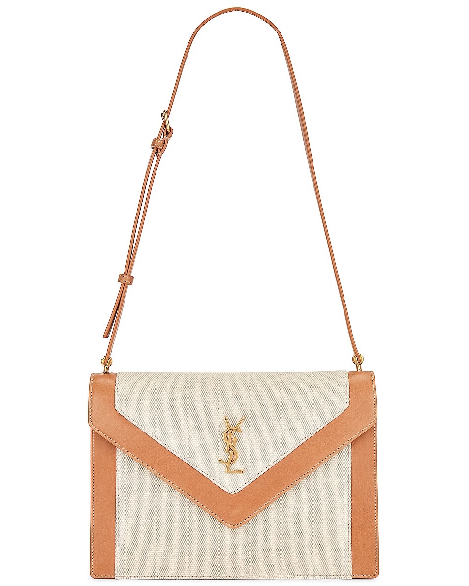 

Сумка Saint Laurent Medium Gaby Satchel, цвет Greige & Brown Gold