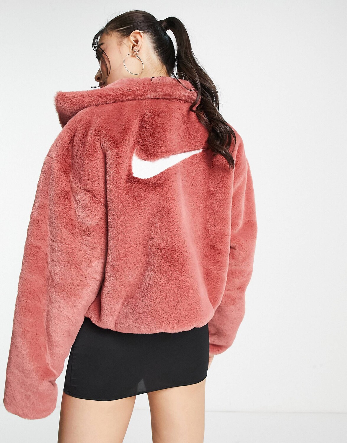 

Уютная флисовая куртка цвета ржавчины каньона Nike Icon Clash, Красный