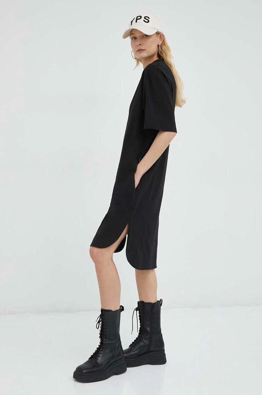 

Хлопковое платье G-Star Raw, черный