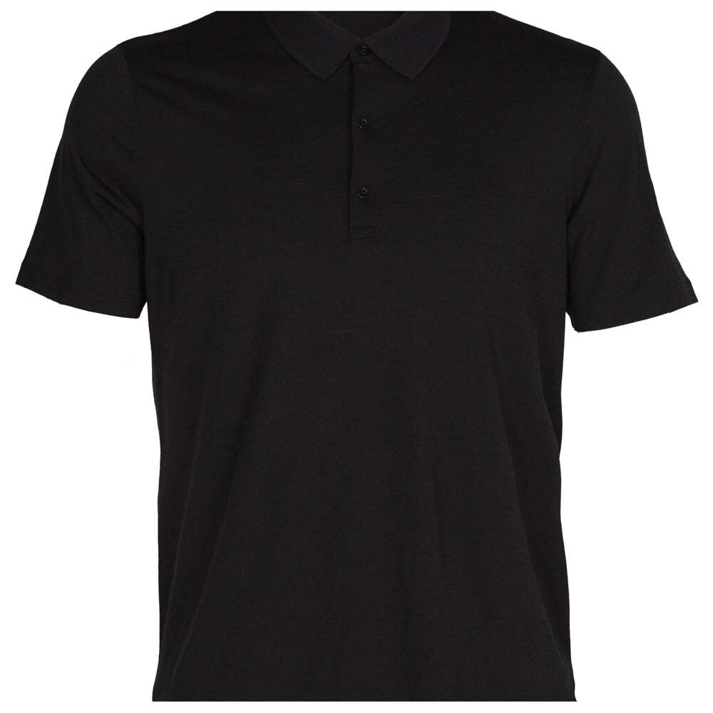 

Поло с коротким рукавом Icebreaker Tech Lite II Merino, черный