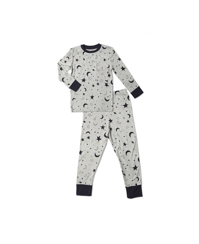 цена Двухкомпонентная пижама Emerson приталенного кроя с длинными рукавами для маленьких мальчиков Everly Grey, серый