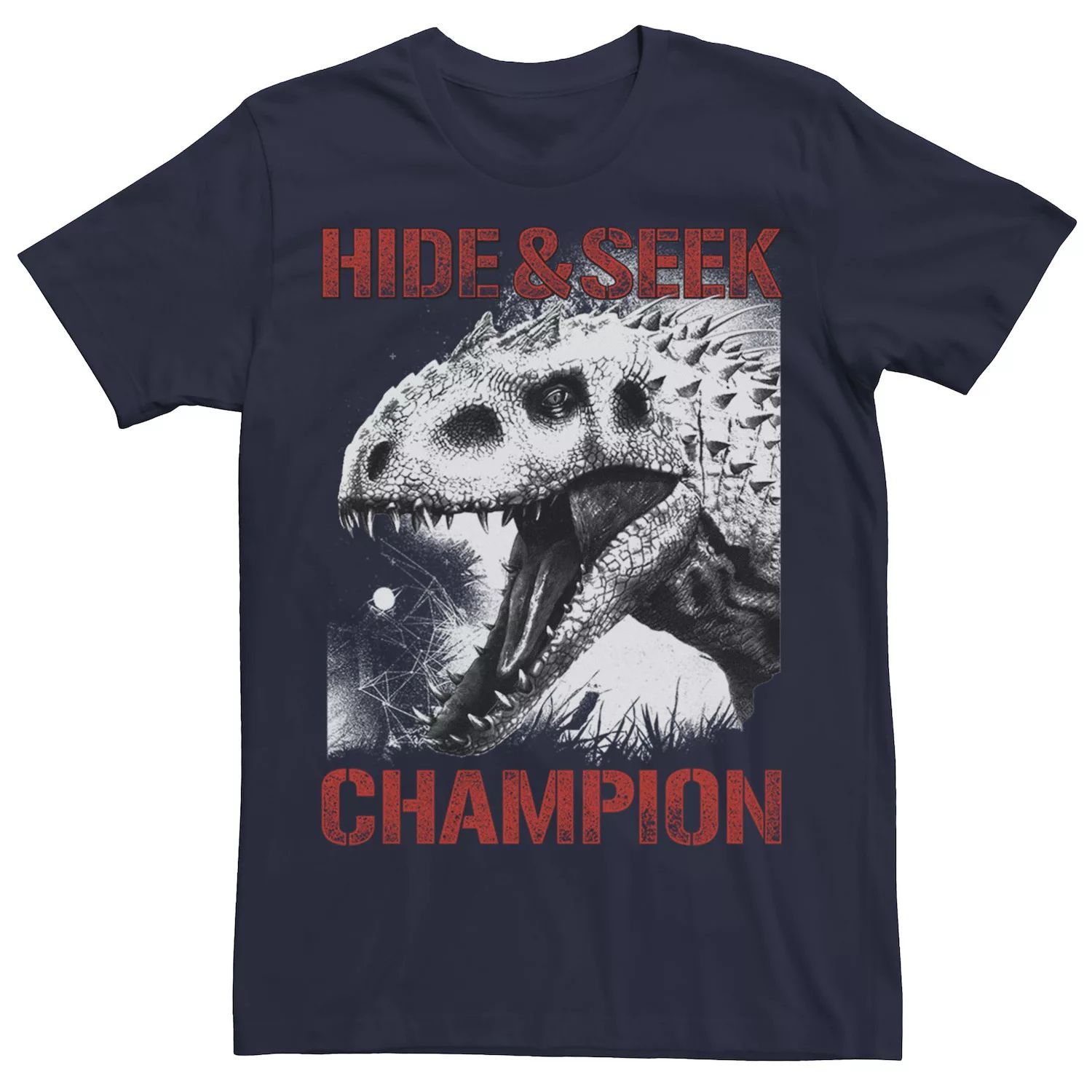 Мужская футболка Jurassic World Indominus Hide & Seek Champ с рисунком Licensed Character, синий