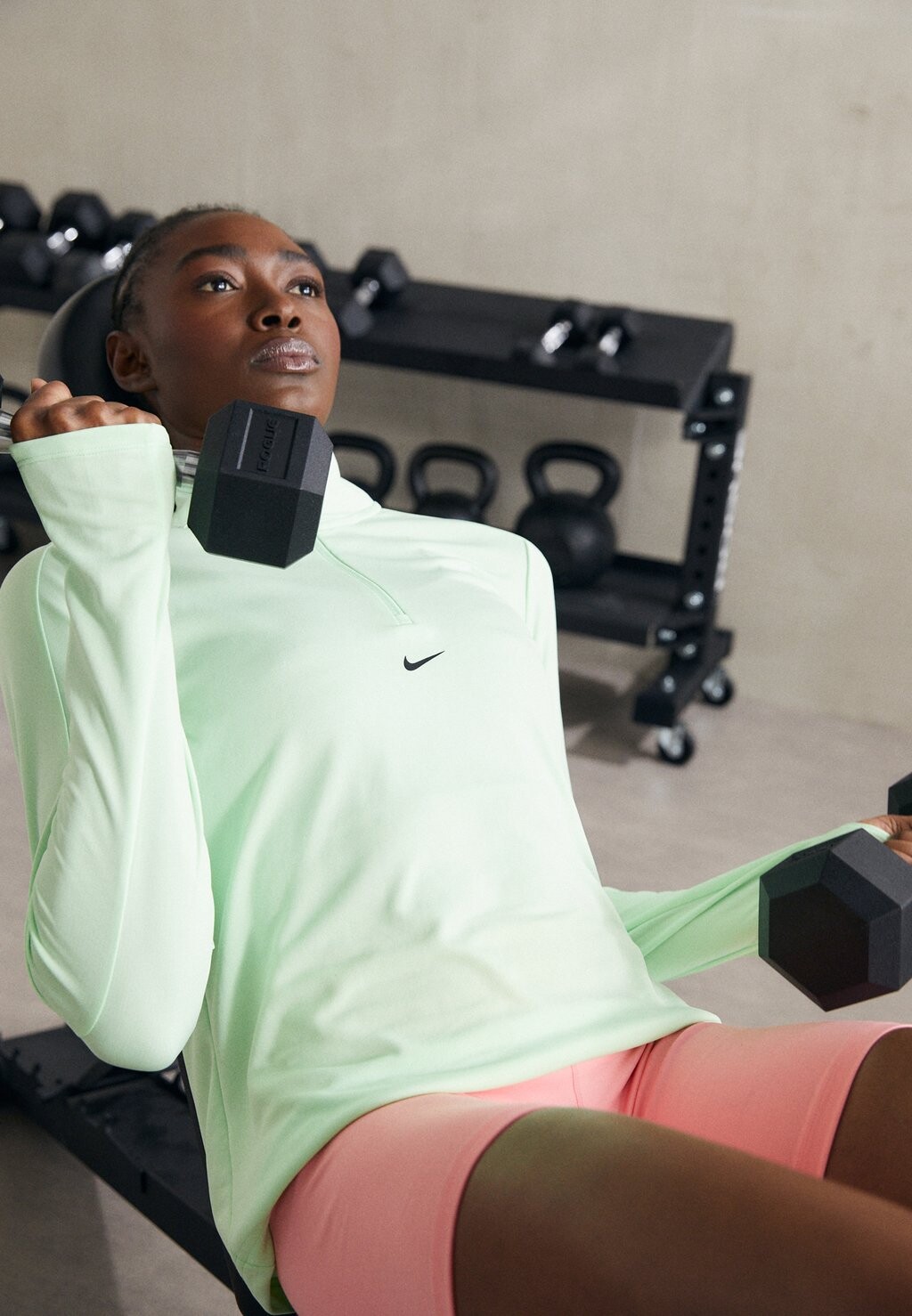 

Топ с длинными рукавами PACER Nike, цвет vapor green/(black)