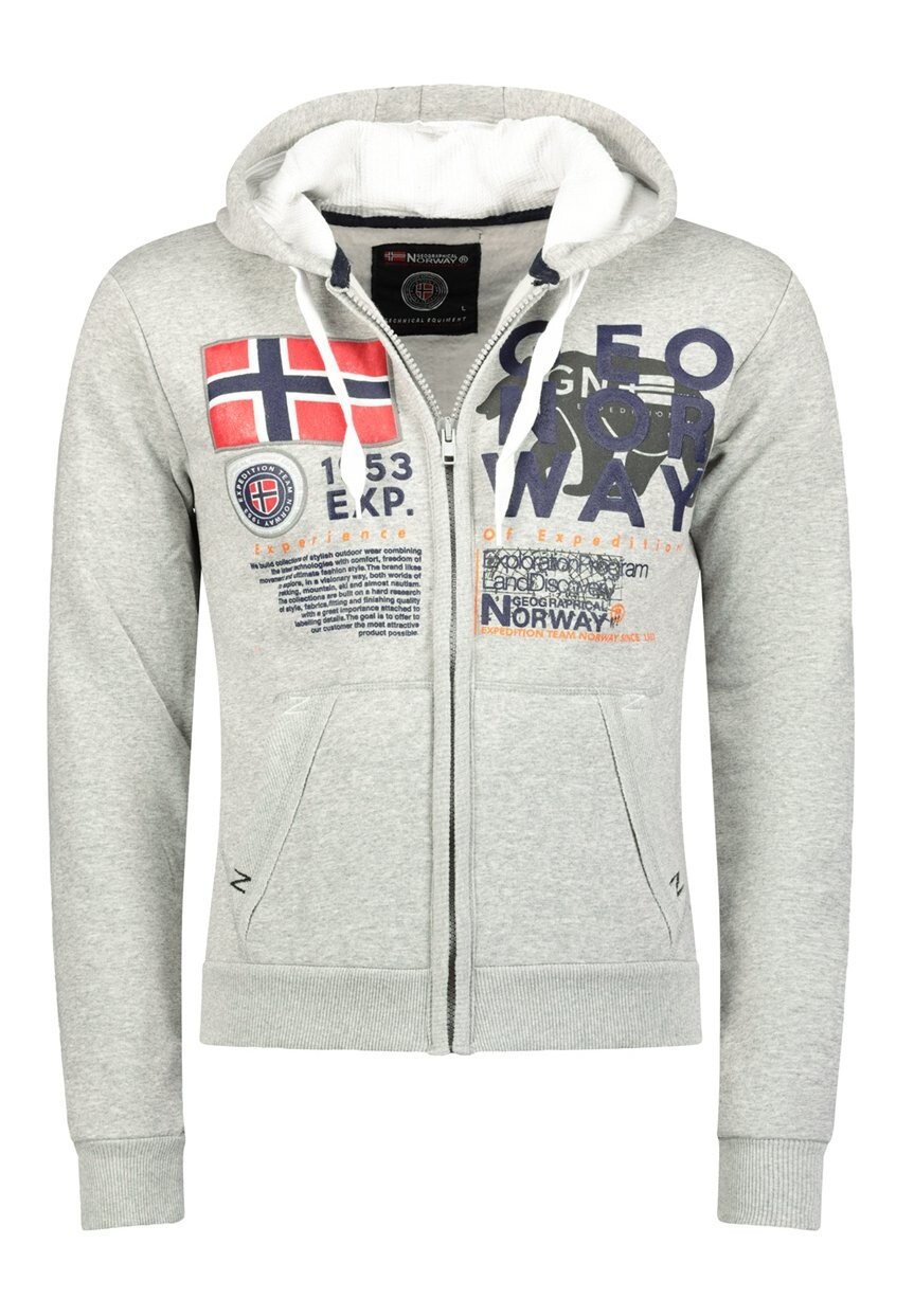 

Толстовка GASADO Geo Norway, цвет grau