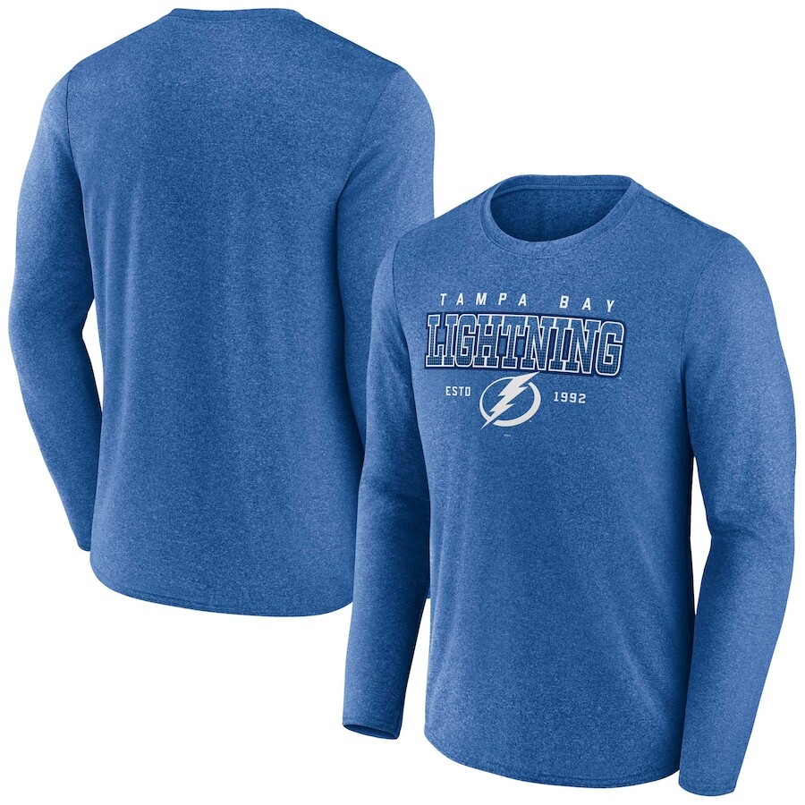 

Футболка с длинным рукавом Fanatics Branded Tampa Bay Lightning, синий
