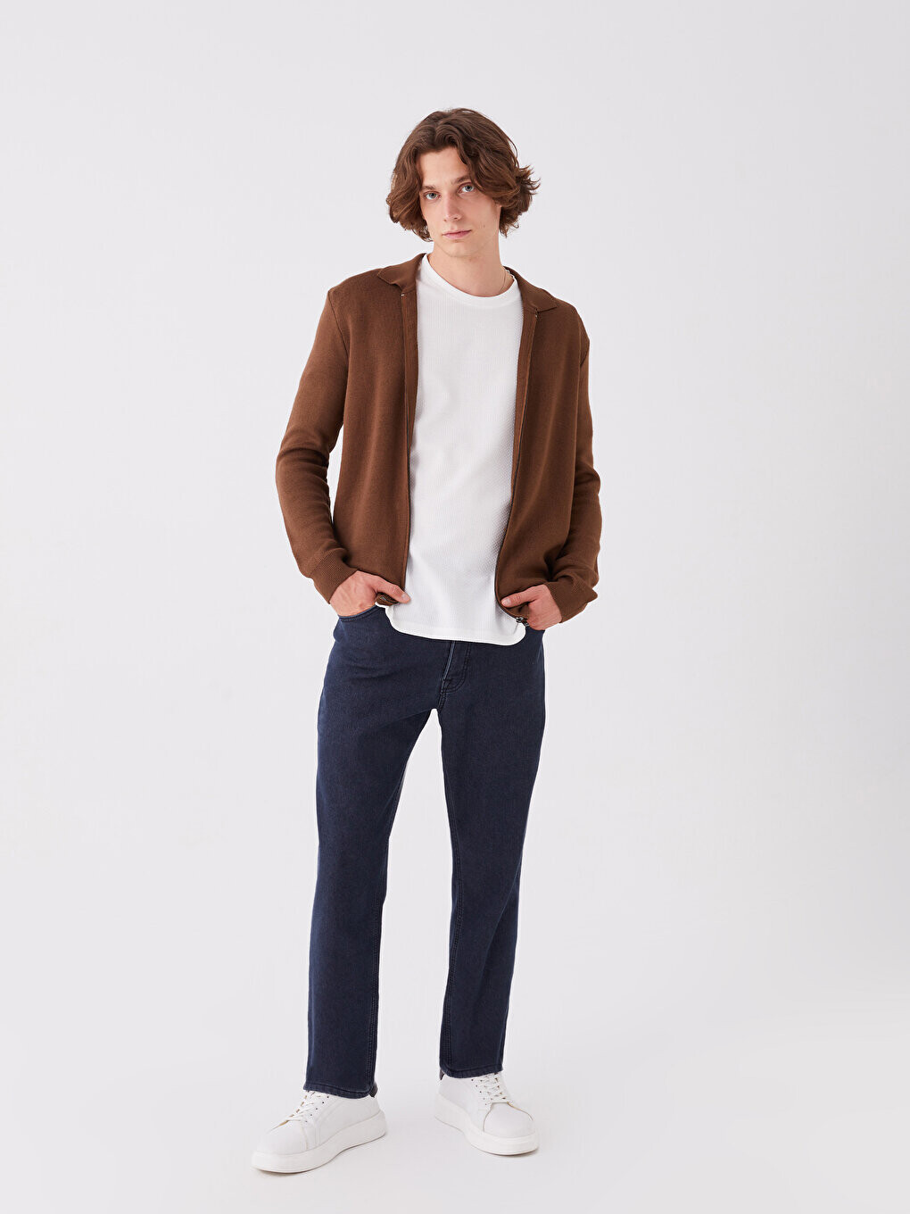 

779 Мужские джинсовые брюки стандартного кроя LCW Jeans, темное родео