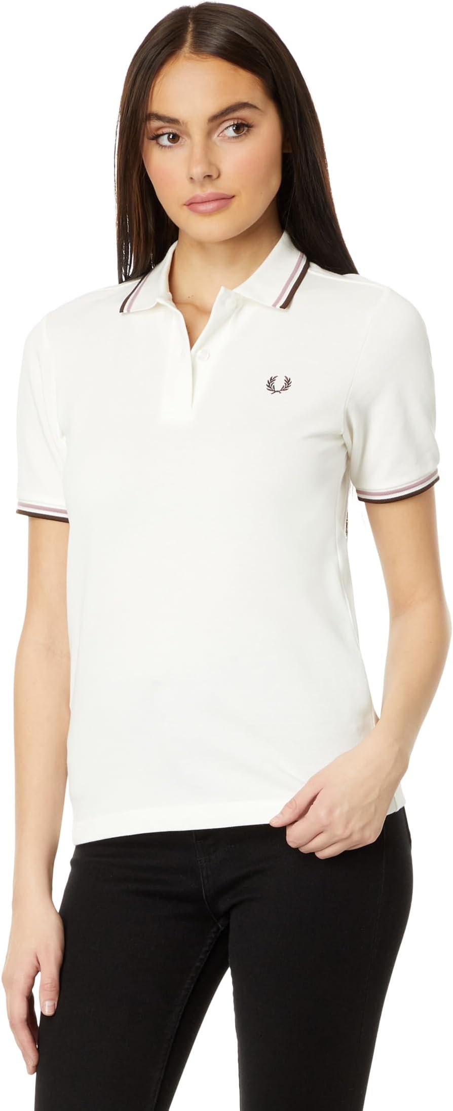 Рубашка-поло Twin Tipped Fred Perry Shirt Fred Perry, цвет Snow White поло fred perry twin tipped цвет snow oat
