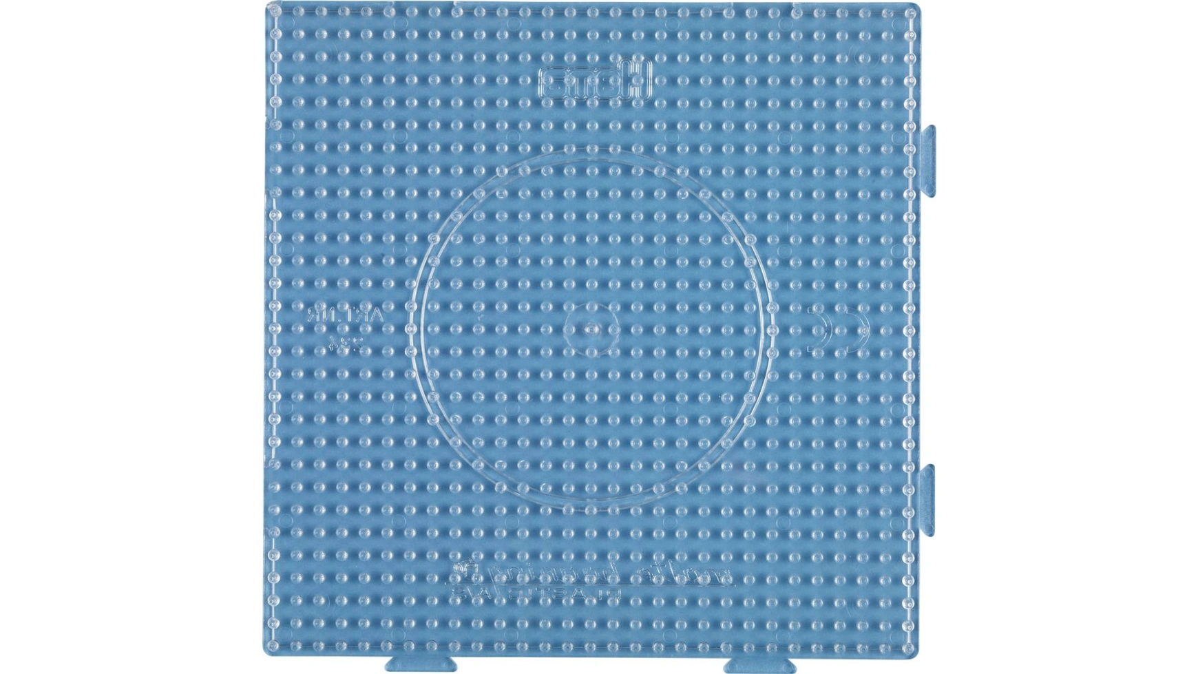 Гладильные бусы миди5+ пластина для булавок прозрачная большая квадратная Hama Perlen