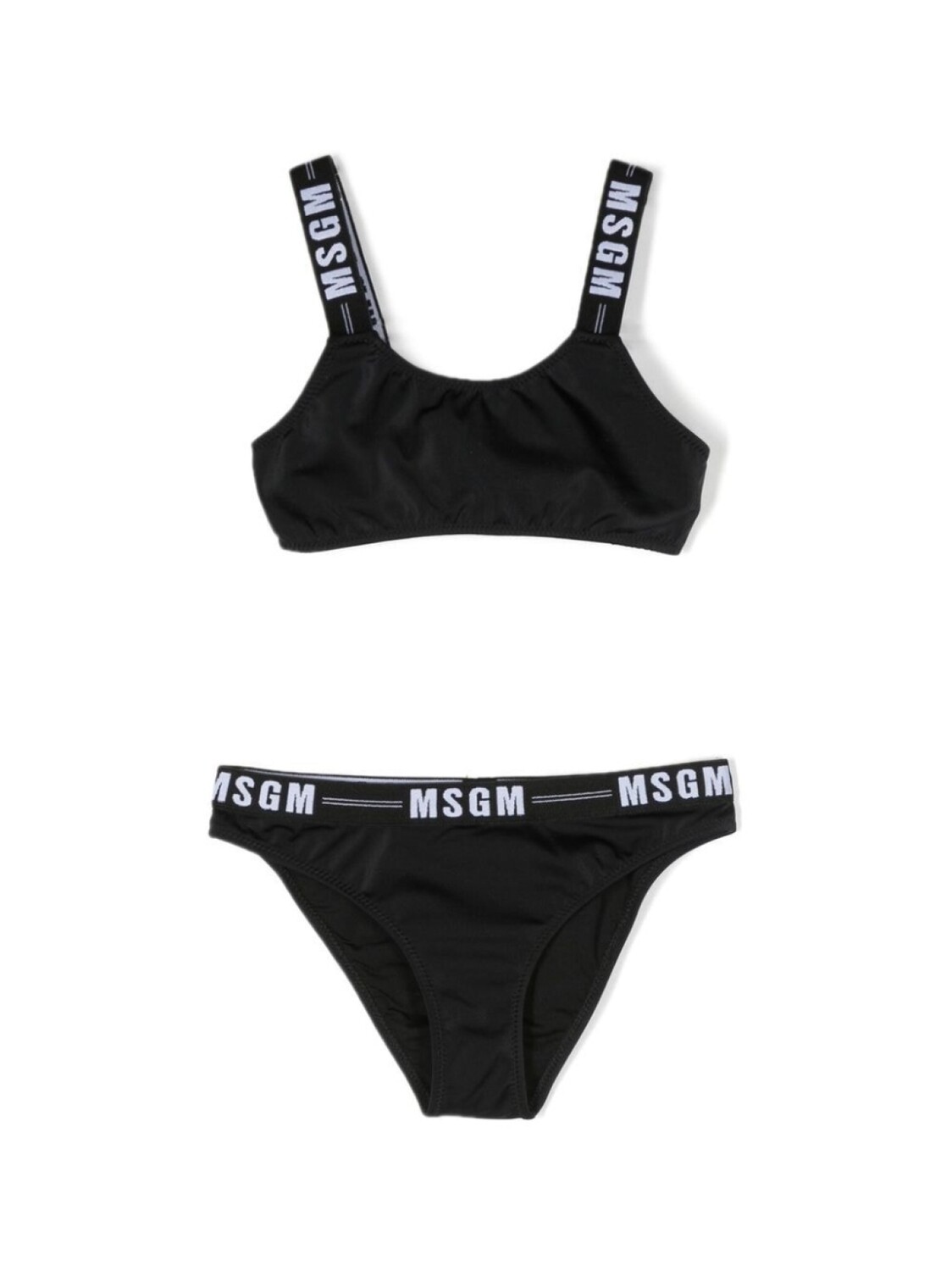 

MSGM Kids бикини с логотипом, черный