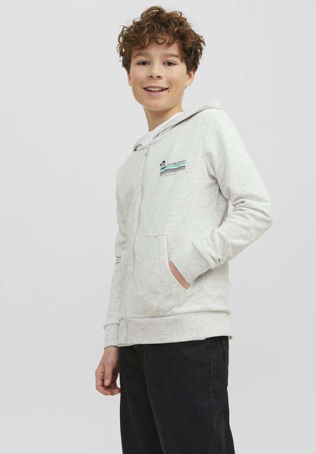 

Толстовка Jack & Jones Junior, цвет white melange