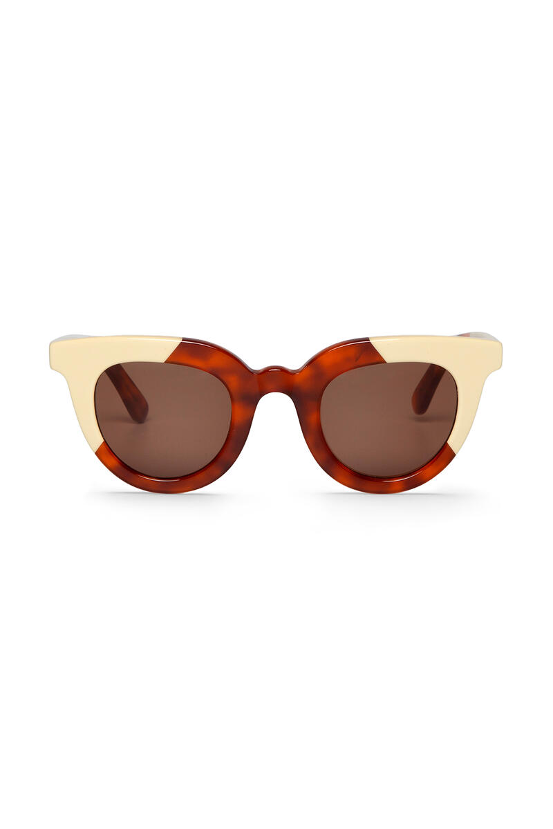 Солнцезащитные очки Hayes кремового/ледово-черепахового цвета Mr. Boho, мультиколор