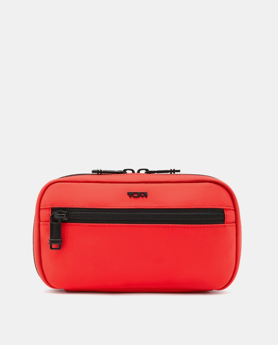 

Красный нейлоновый кошелек на молнии Tumi, красный