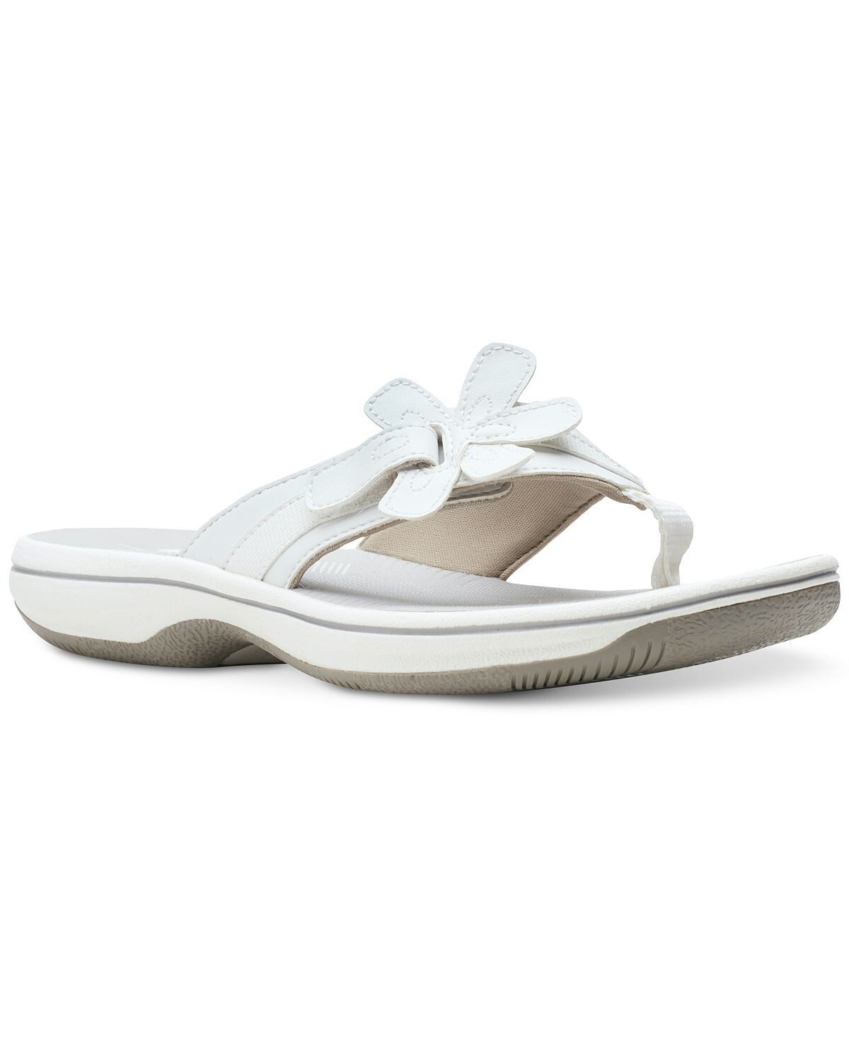 

Женские сандалии Cloudsteppers Brinkley Flora Clarks, белый