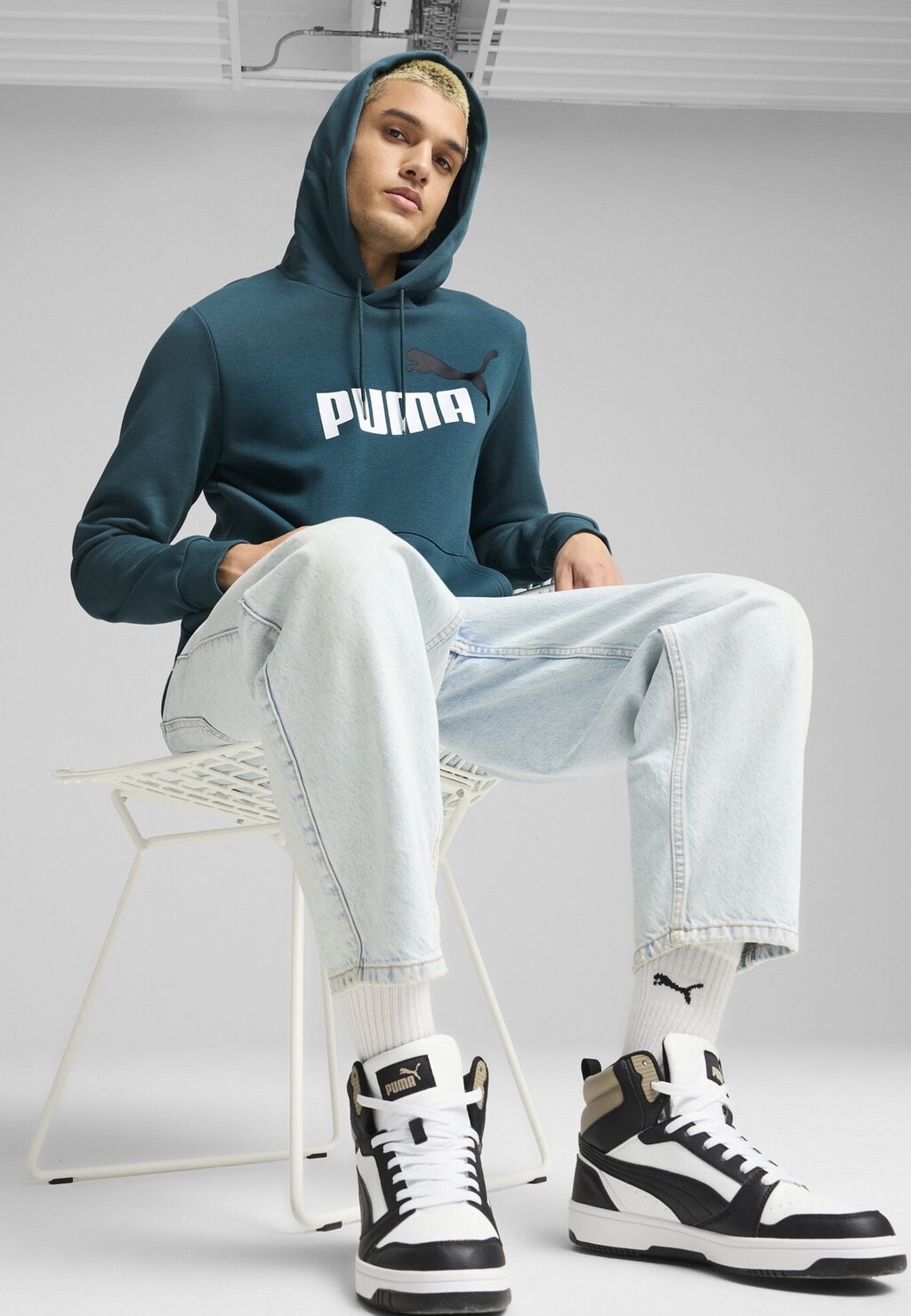 

Свитер с капюшоном Puma, цвет Teal