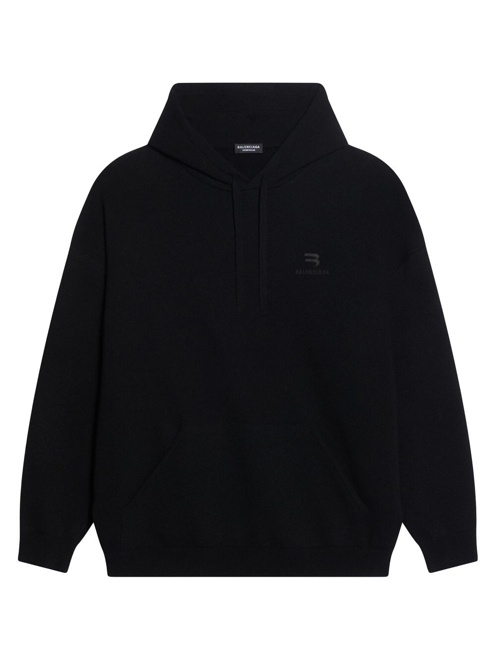 

Уютная худи Sporty B Balenciaga, черный