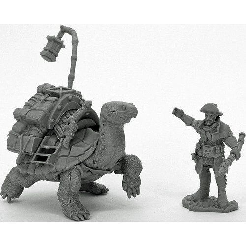 

Миниатюра Reaper Bones Black: Dreadmere Tortoise & Drayman