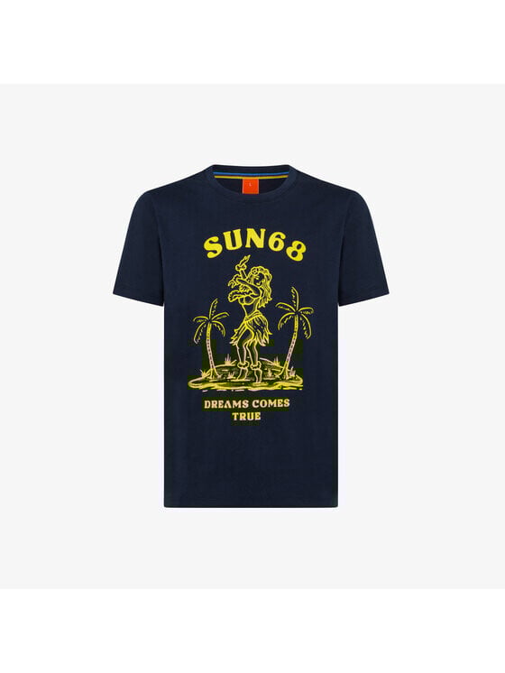 

Толстовка regular fit Sun68, синий