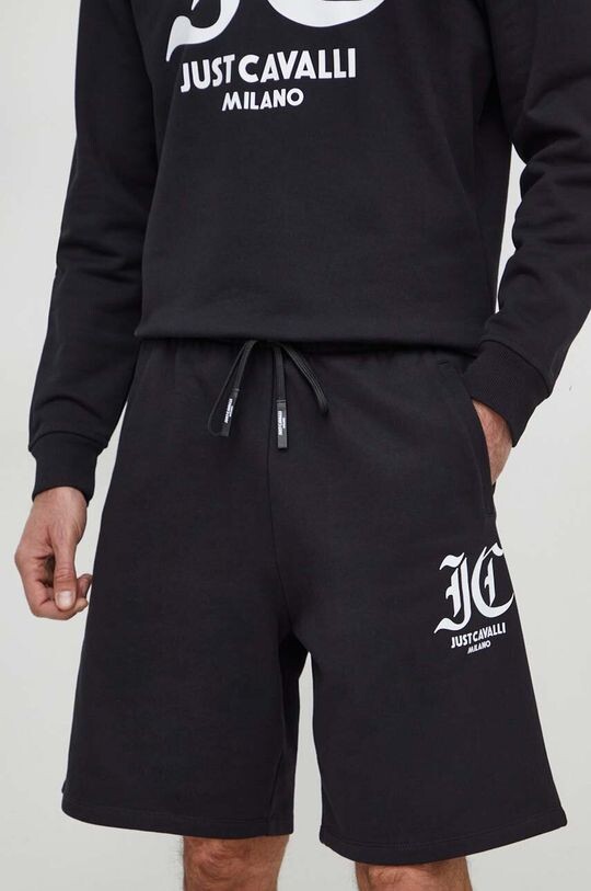 

Хлопковые шорты Just Cavalli, черный