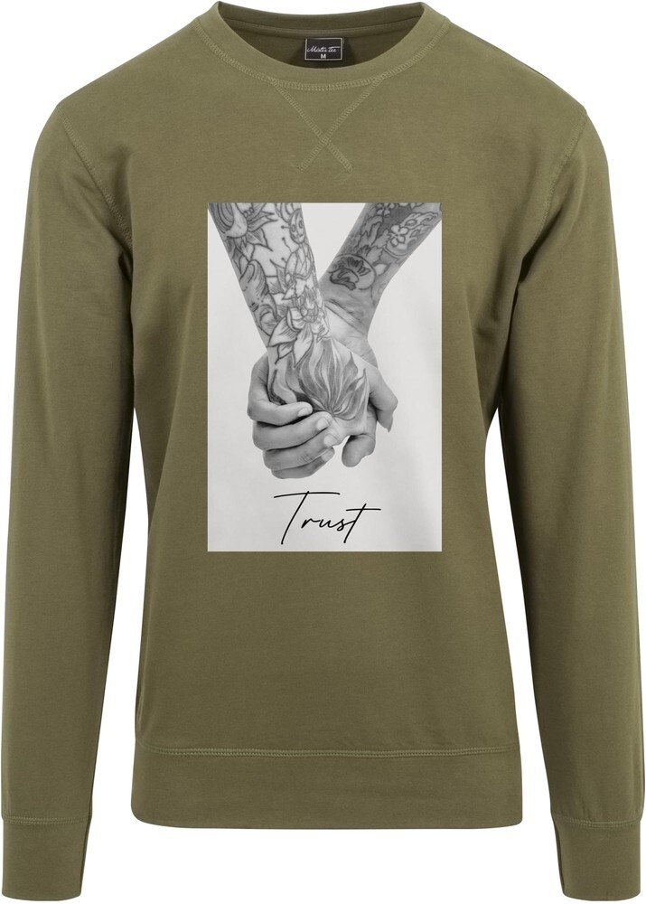 

Пуловер Mister Tee Trust 2.0 Crewneck, зеленый