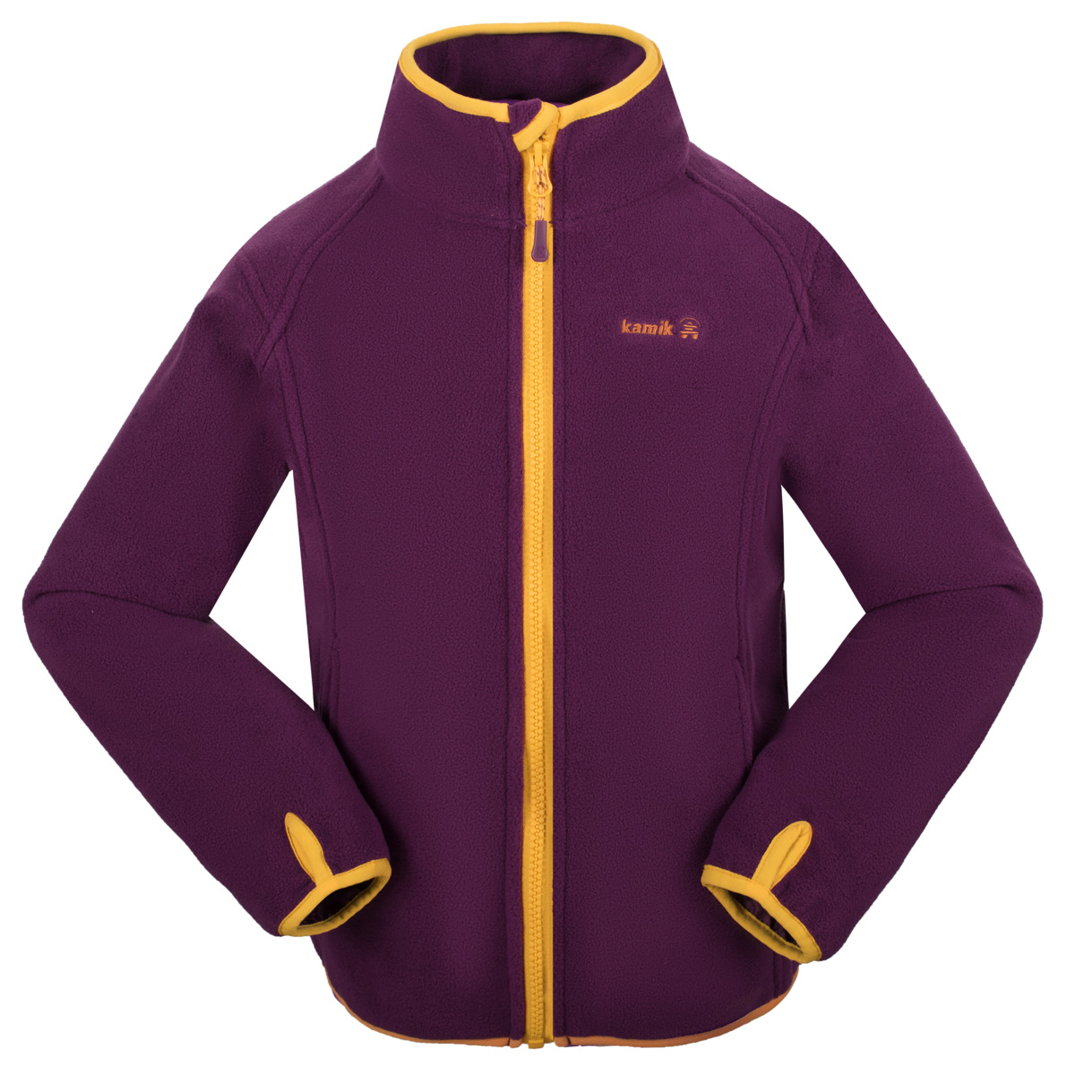 Флисовая куртка Kamik LINNEA, фиолетовый флисовая куртка strickfleece kamik цвет lagoonlagune