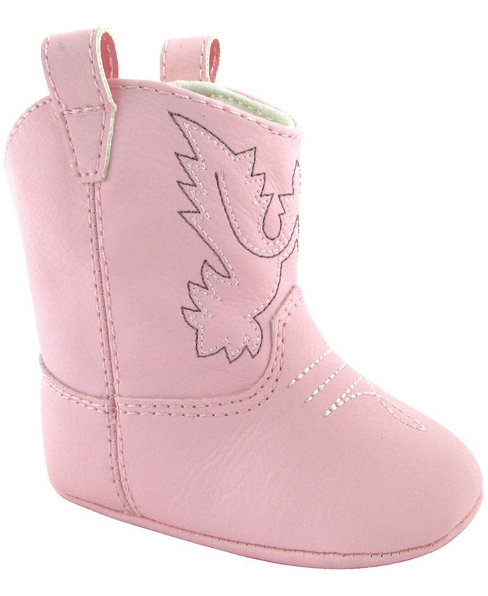Сапоги в стиле вестерн для маленьких девочек с вышивкой и окантовкой Baby Deer, розовый