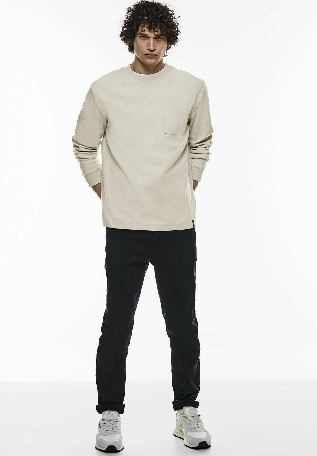 

Вязаный свитер Street One MEN, цвет beige