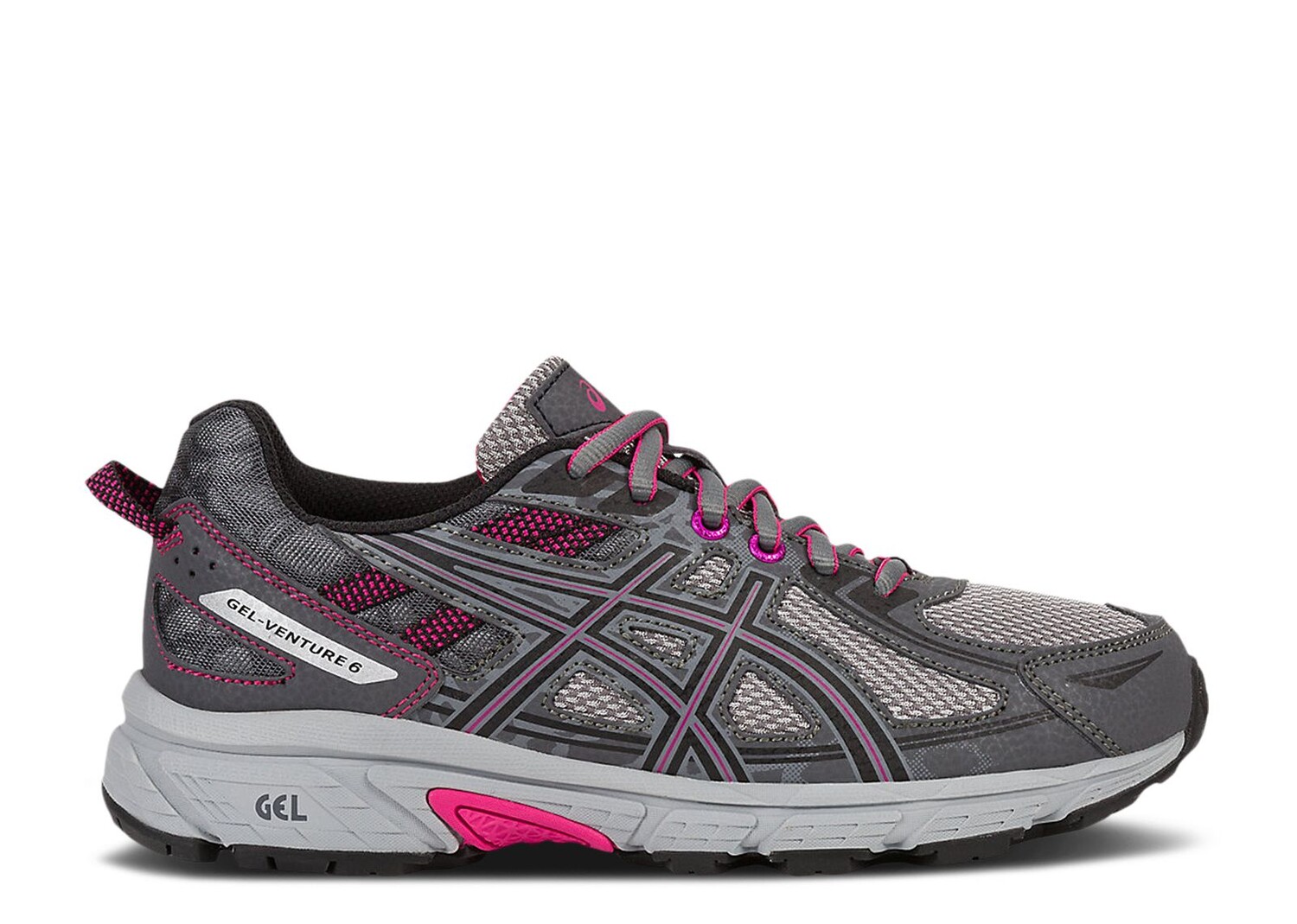 

Кроссовки ASICS Wmns Gel Venture 6 'Carbon Pink Peacock', серый