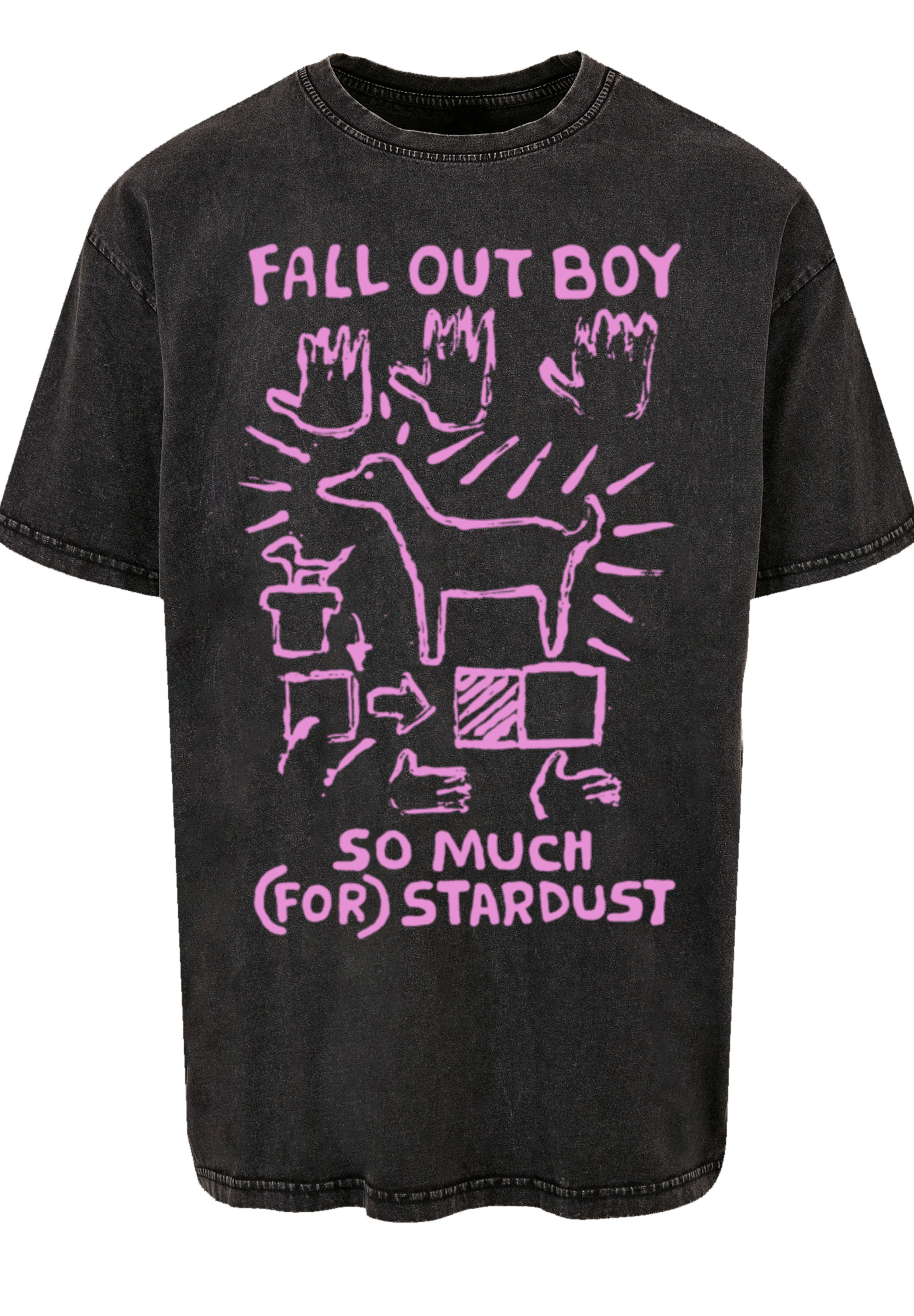Футболка F4NT4STIC Fall Out Boy Pink Dog So Much Stardust, черный