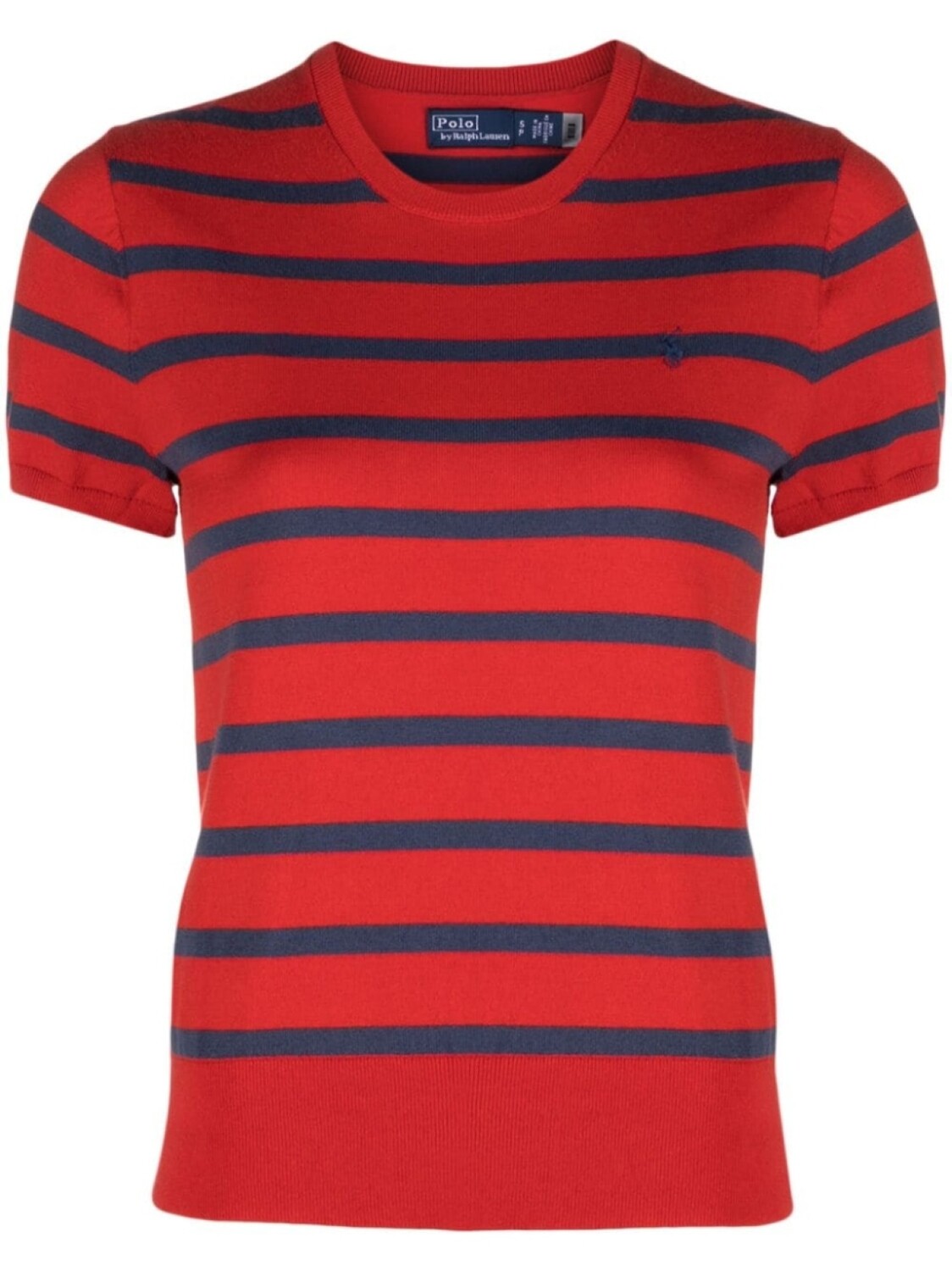 

Polo Ralph Lauren футболка в полоску с вышивкой Polo Pony, красный