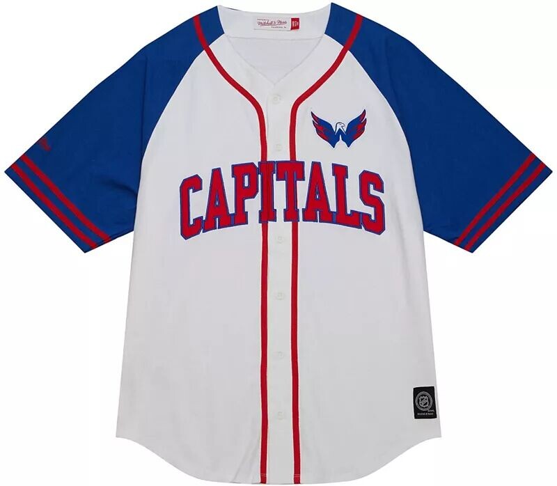 

Белая бейсбольная майка Mitchell & Ness Washington Capitals