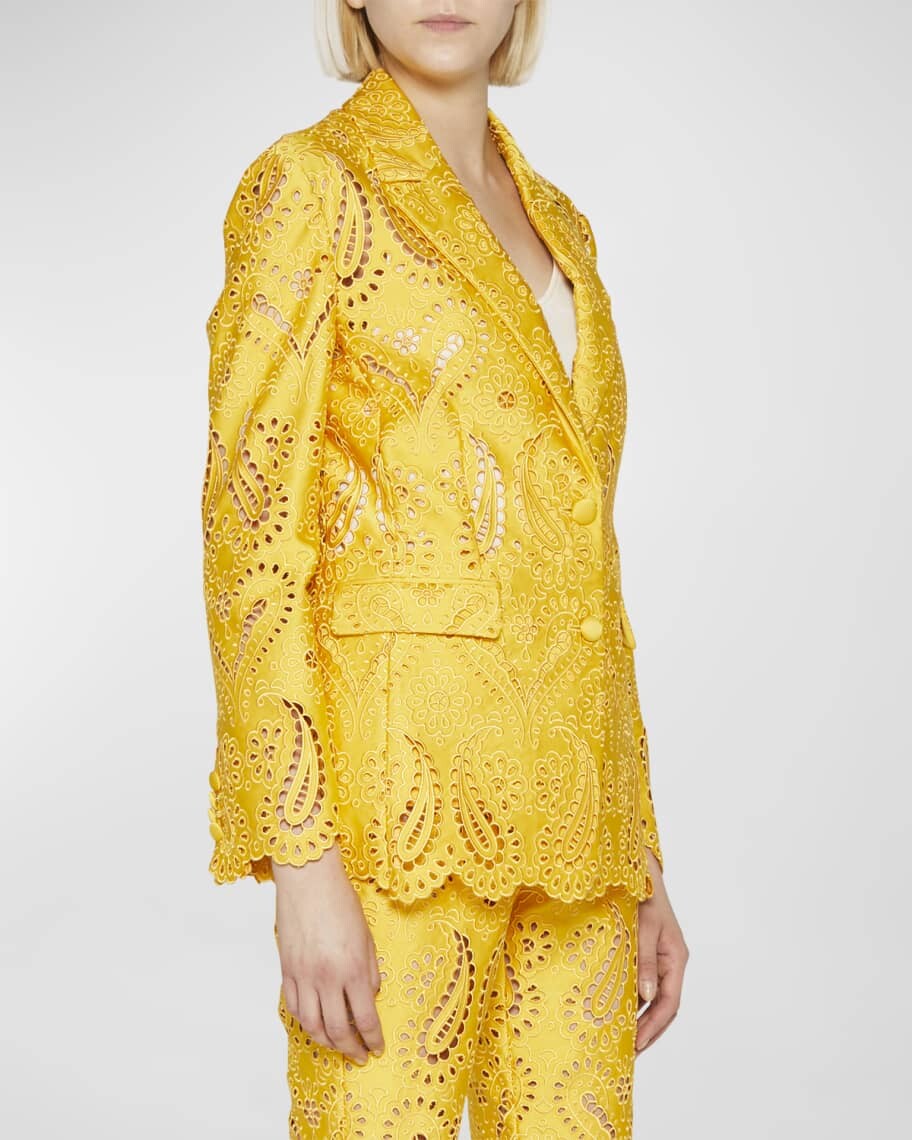 

Кружевной однобортный блейзер Paisley Sangallo Etro