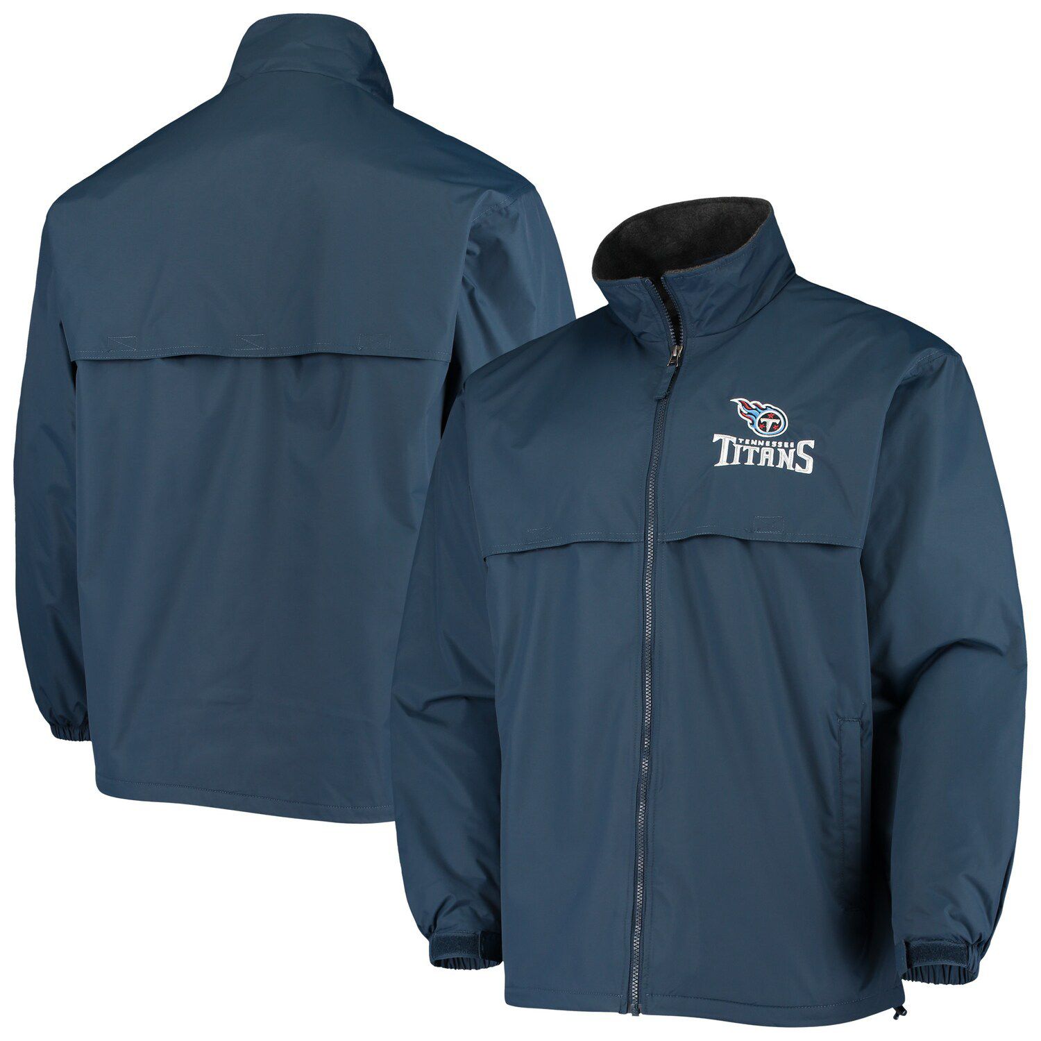 цена Мужская темно-синяя флисовая куртка с молнией во всю длину Dunbrooke Tennessee Titans Triumph