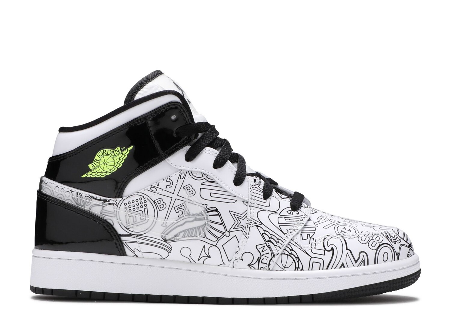 

Кроссовки Air Jordan Air Jordan 1 Mid Se Gs 'Diy', белый