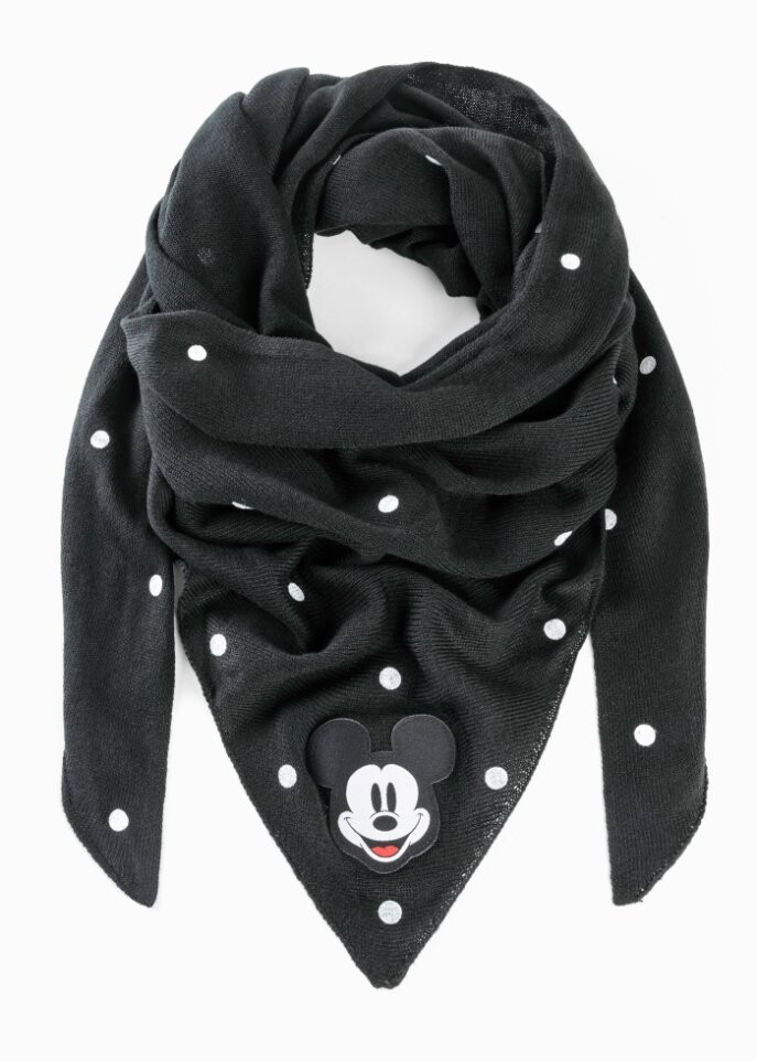 

Треугольный шарф с микки маусом Disney, черный
