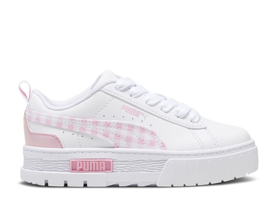 

Кроссовки Puma Mayze Little Kid 'Gingham Cozy - Pink Lilac', белый