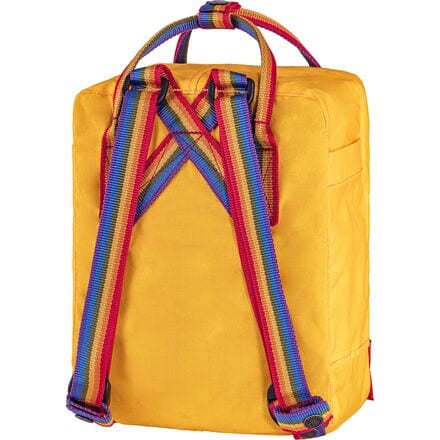 Kanken Rainbow Mini 7L Backpack Fjallraven, цвет Warm Yellow/Rainbow Pattern рюкзак fjallraven save the arctic fox kanken mini 539 508