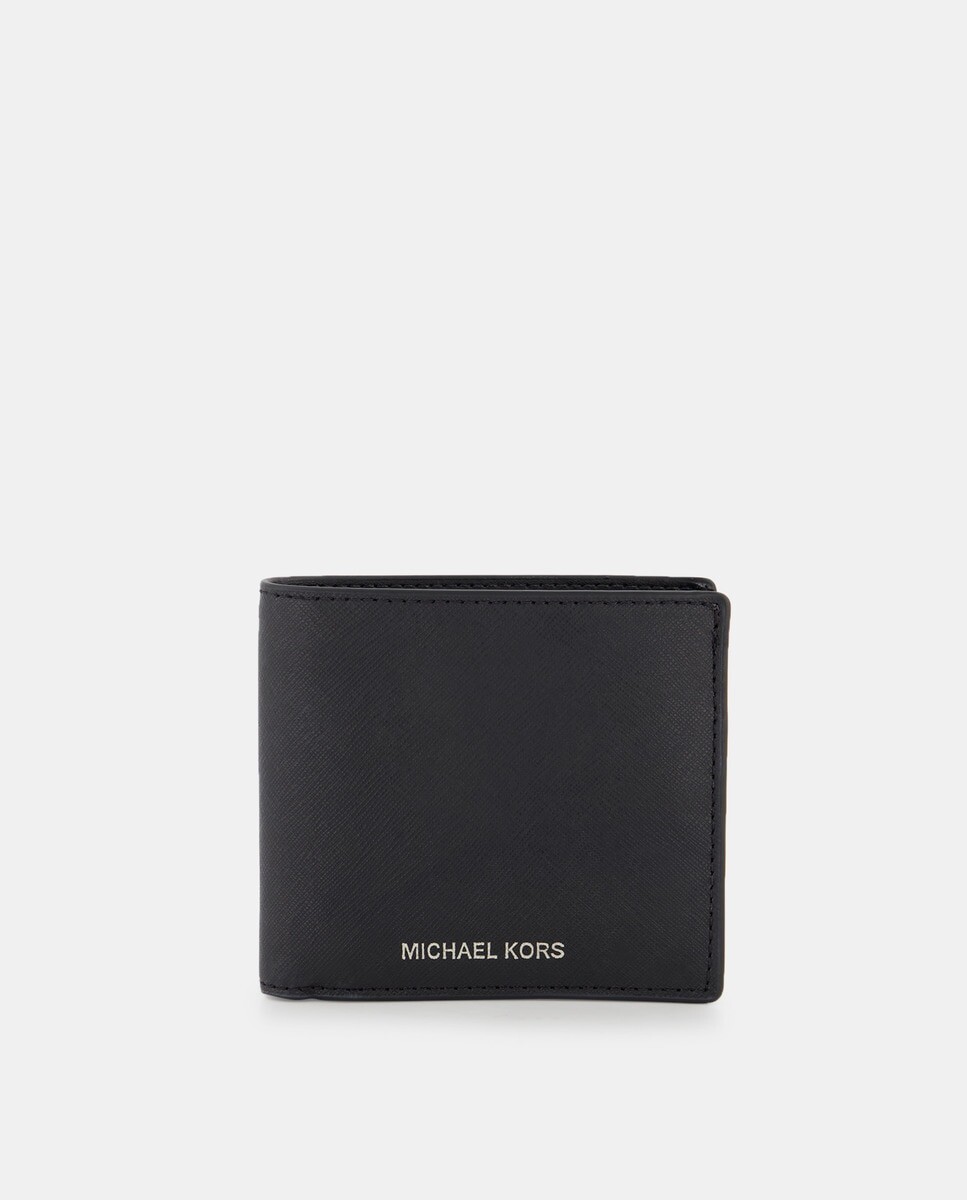 

Мужской кожаный кошелек Greyson с логотипами Michael Kors, черный