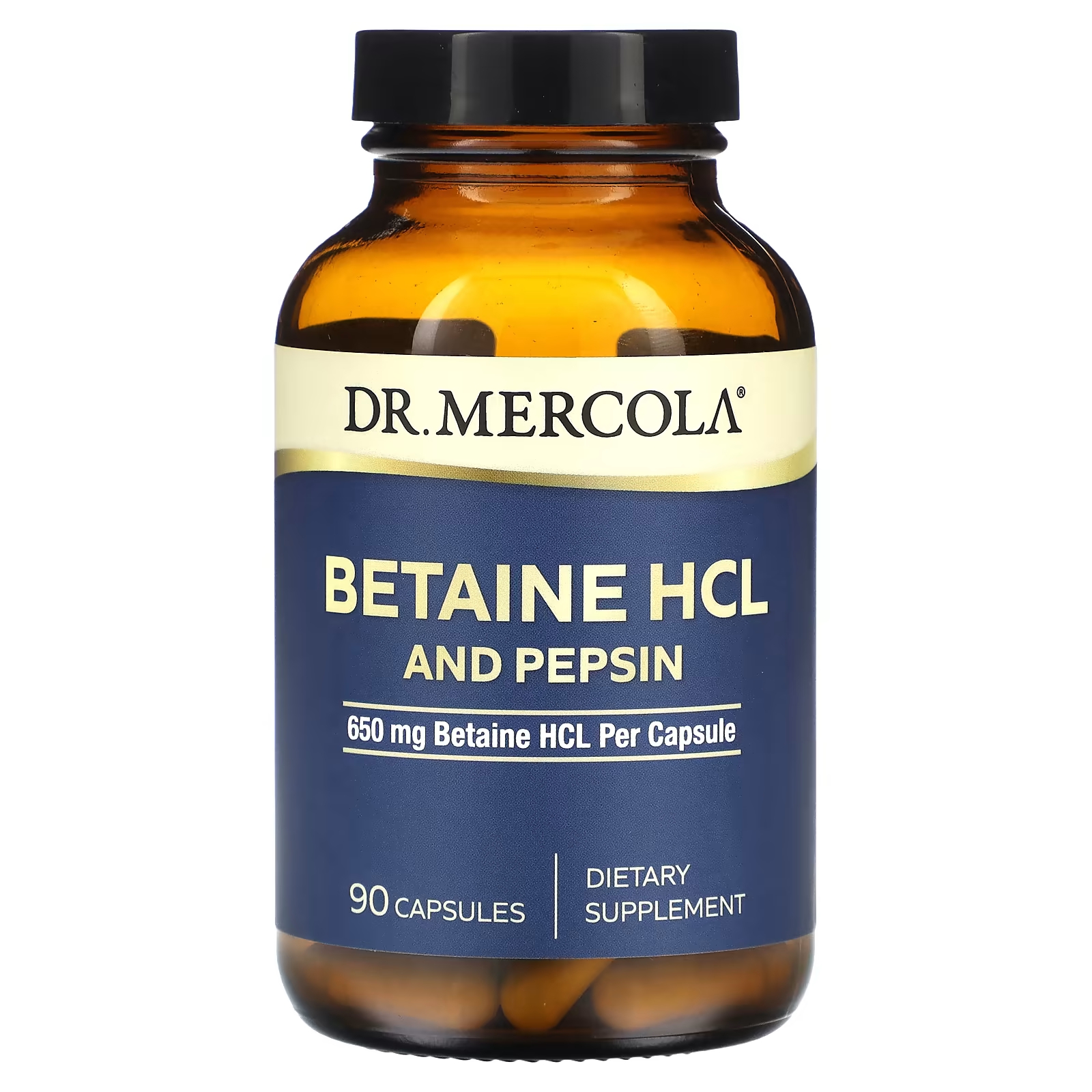 Доктор Меркола Бетаин HCL и пепсин 650 мг 90 капсул Dr. Mercola nature s life бетаин hcl 648 мг 100 капсул