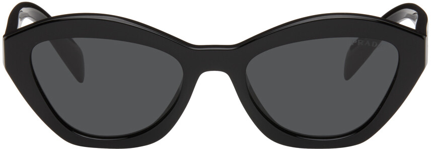 

Черные угловые солнцезащитные очки-бабочки Prada Eyewear