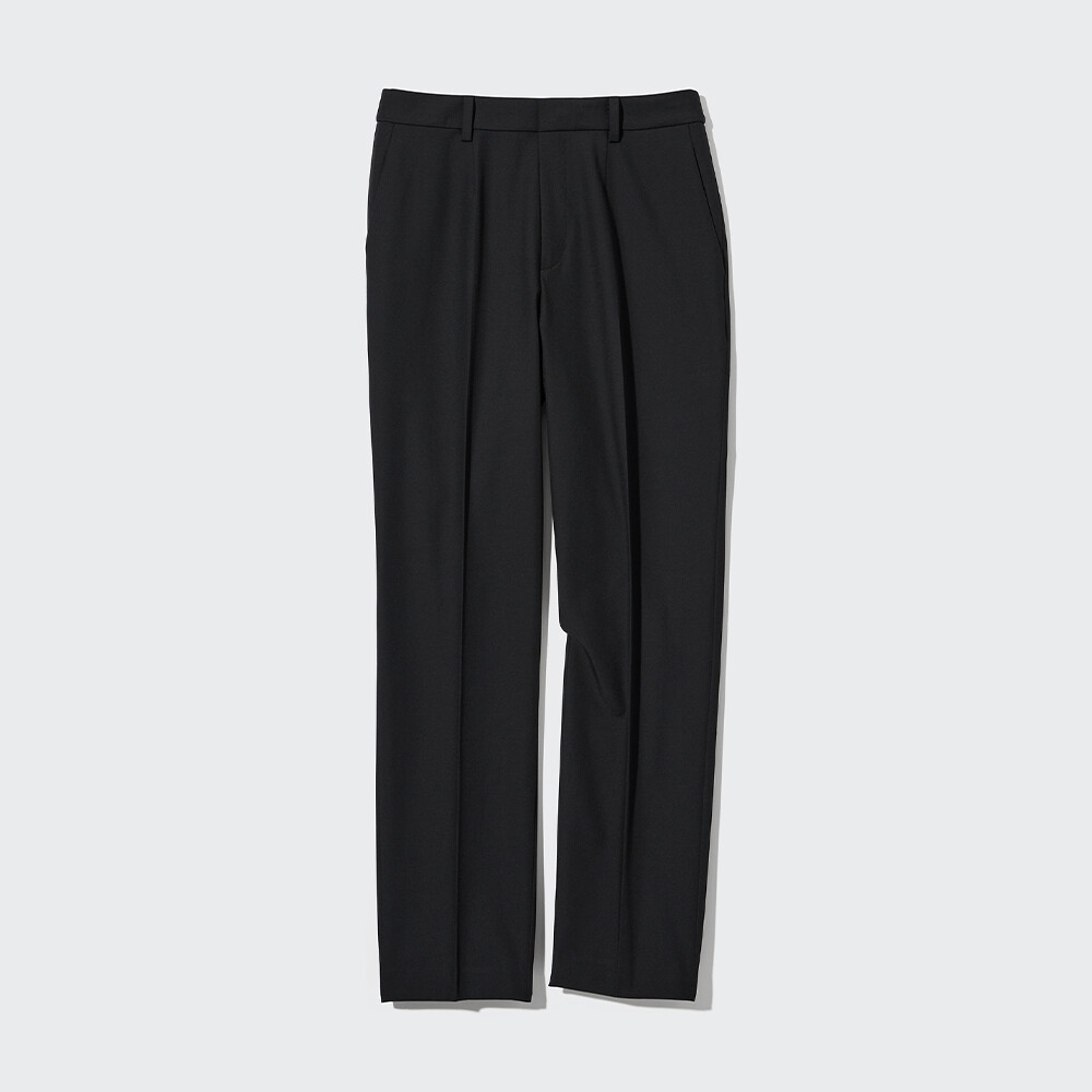 

Брюки Uniqlo эластичные свободные прямые, черный