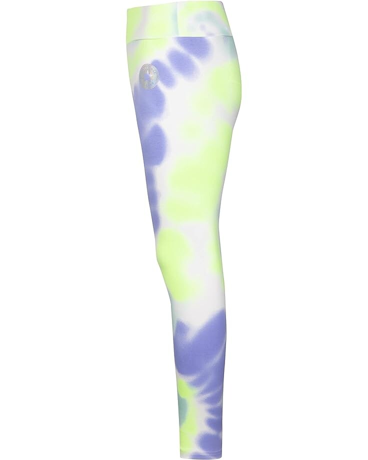 Брюки Converse All Over Print Tie-Dye High Leggings, цвет Light Dew брюки converse all over print foil high rise leggings цвет himalayan salt