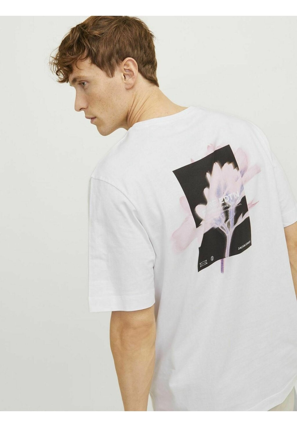 

Футболки с принтом CREW NECK Jack & Jones, белый