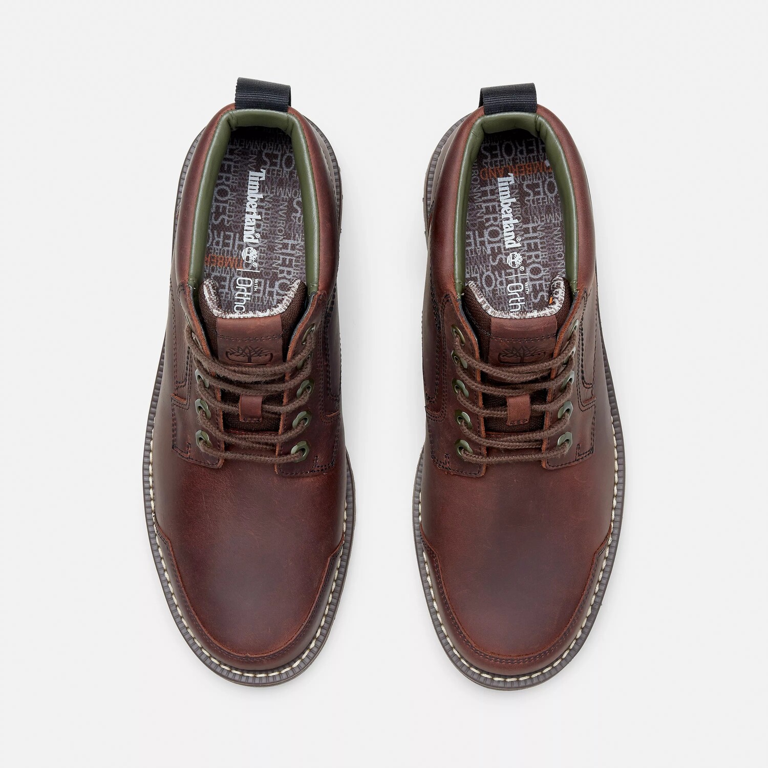 

Мужские ботинки чукка со шнуровкой Larchmont Mid Mid Timberland, цвет Dark Brown Nubuck