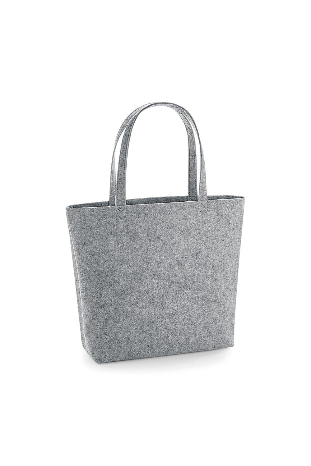 Фетровая сумка-шоппер/тоут Bagbase, серый фетровая сумка тоут ярко розовый