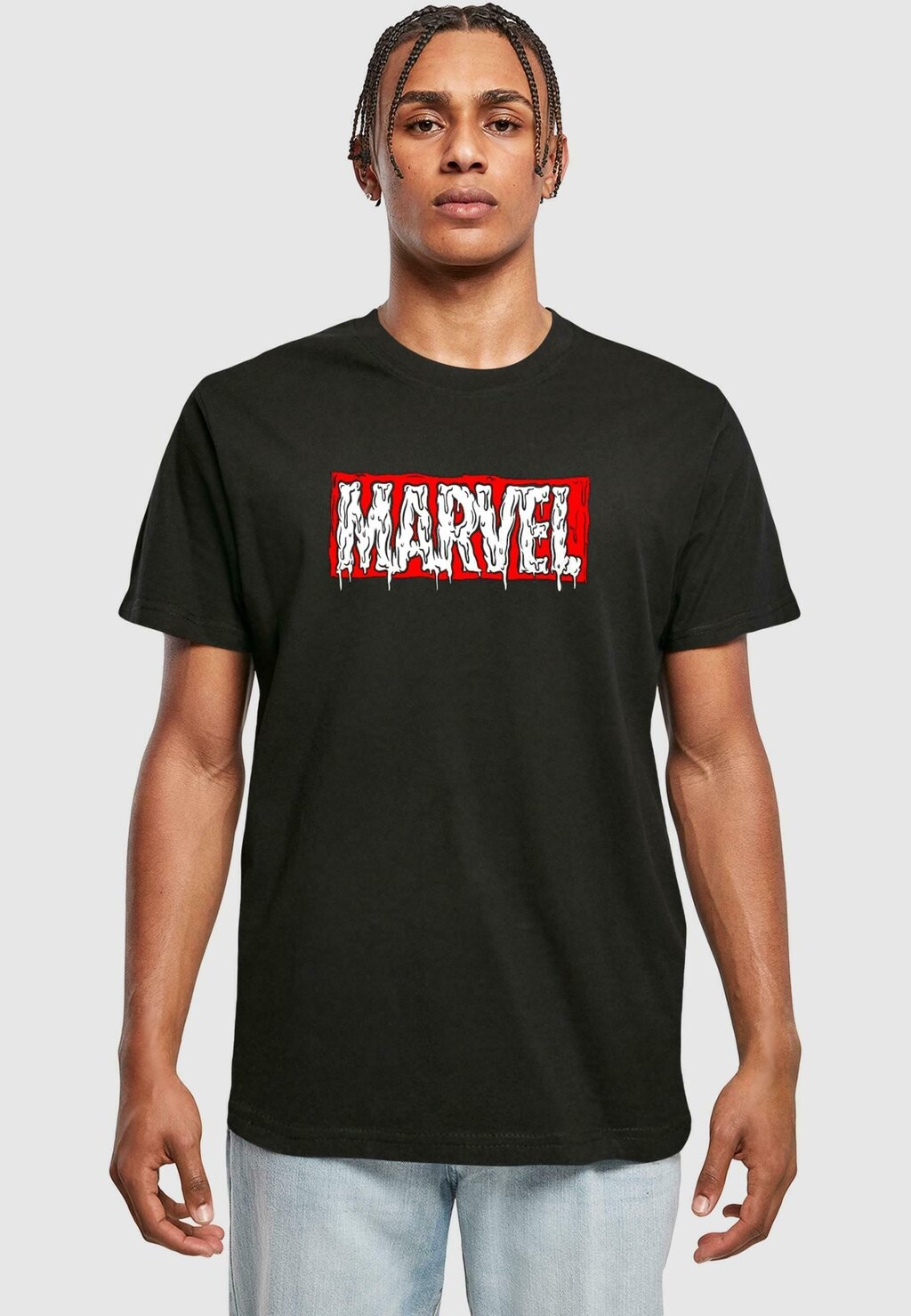 

Футболка с принтом MARVEL DRIP Merchcode, черный